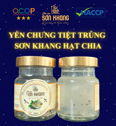 Yến chưng tiệt trùng hạt chia hủ 75ml