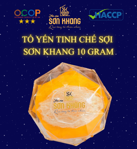 HỘP TỔ YẾN TINH CHẾ SỢI SƠN KHANG – 10 GRAM