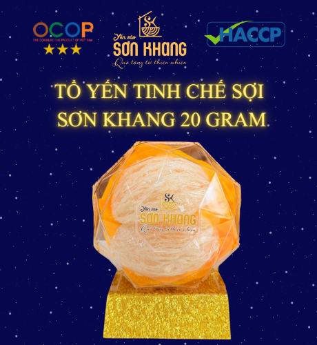 HỘP TỔ YẾN TINH CHẾ SỢI SƠN KHANG – 20 GRAM
