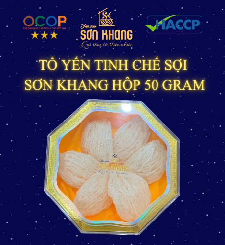 HỘP TỔ YẾN TINH CHẾ SỢI SƠN KHANG – 50 GRAM