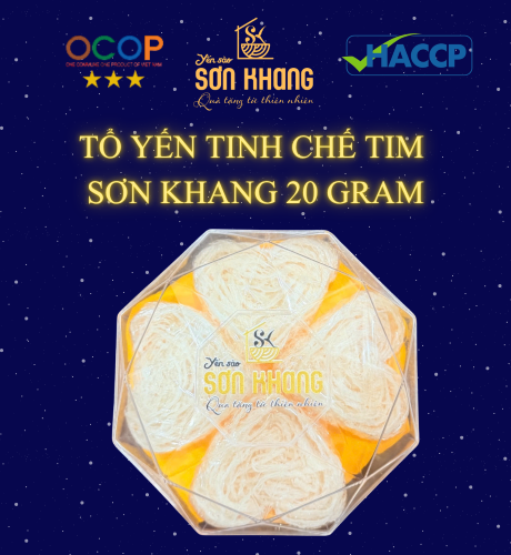 HỘP TỔ YẾN TINH CHẾ TIM SƠN KHANG – 20 GRAM