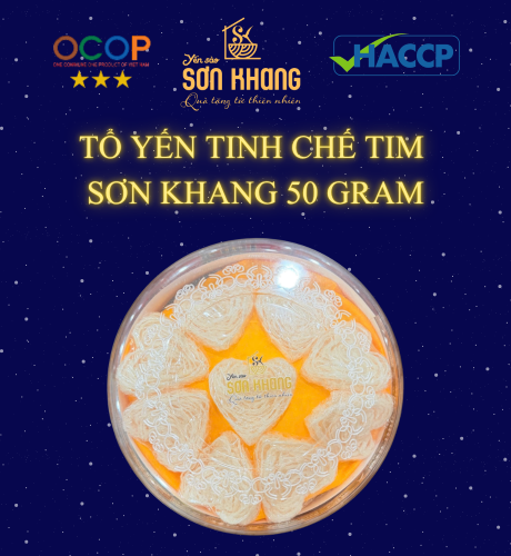 HỘP TỔ YẾN TINH CHẾ TIM SƠN KHANG – 50 GRAM