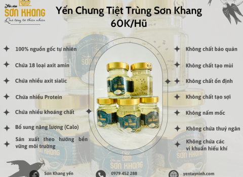 Khám Phá Quy Trình Chưng Yến Tiệt Trùng Sơn Khang