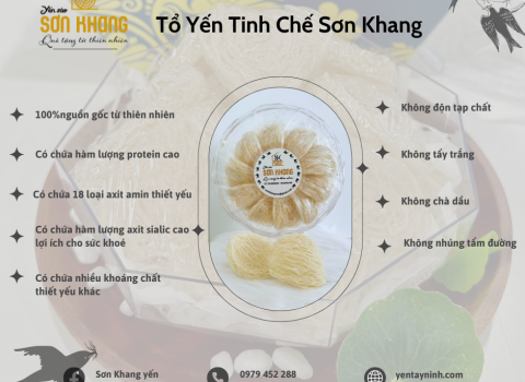5 Lợi Ích Tuyệt Vời Có Trong Yến Sào Sơn Khang